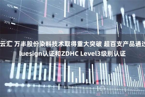 科云汇 万丰股份染料技术取得重大突破 超百支产品通过Bluesign认证和ZDHC Level3级别认证